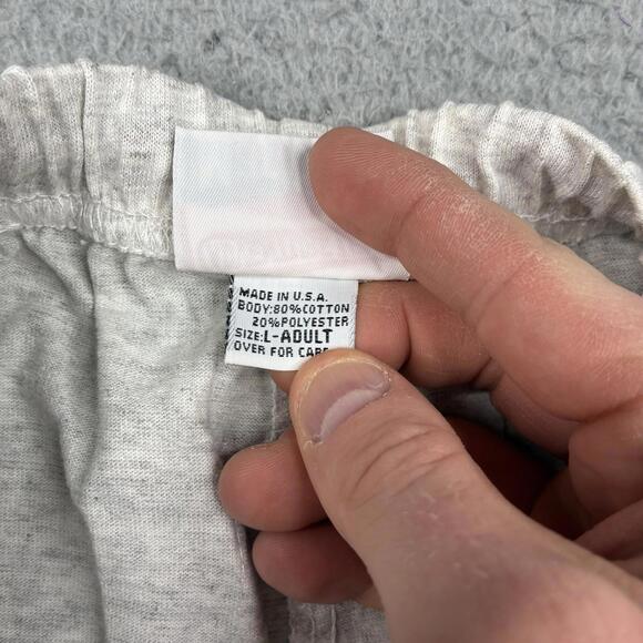 Vintage Marlboro Shorts Men’s Large Gray Adventure Logo Sweat Fleece 90s NWT - Picture 4 of 8